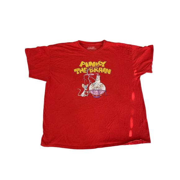 Pinky and The Brain T-Shirt – Men’s XL – Red – Classic Cartoon Graphic Tee - Picture 2 of 4